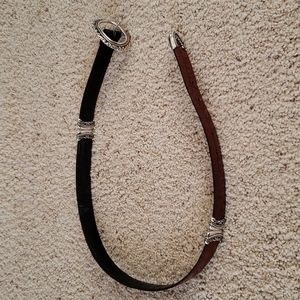 Brighton leather brown and black reversible belt size M(30).